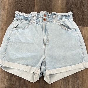 (4) Garage paper bag denim Shorts